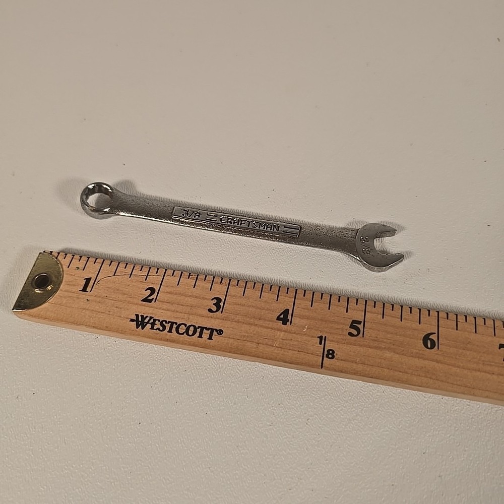 Vintage Craftsman 3/8 Combination Wrench VV-44693 12 Pt Forged In USA